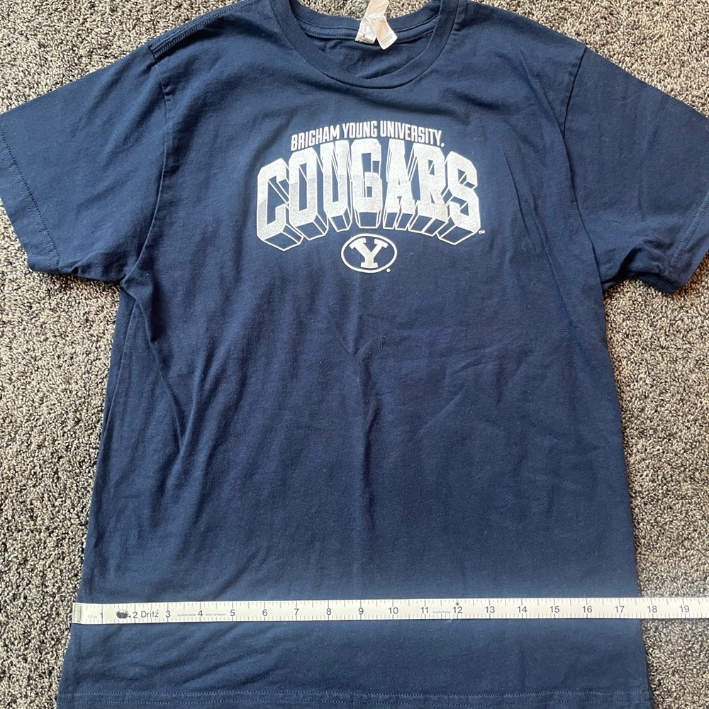 Brigham Young University Cougars Youth Navy Tee - Picture 4 of 5
